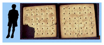 Biscuits as ration to the British soldiers WWII